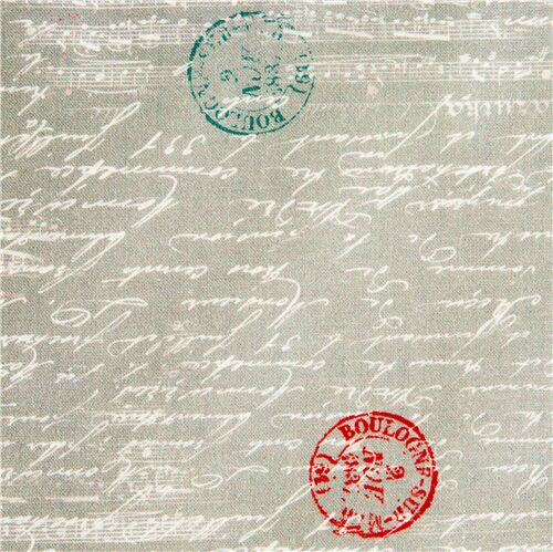 Travel Notes Vintage Text Letter Fabric
