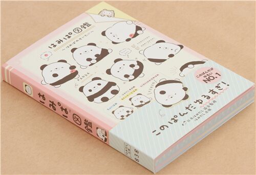 hamipa panda and apple memo pad by San-X 3