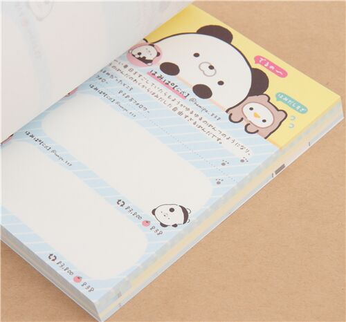 hamipa panda and apple memo pad by San-X 6