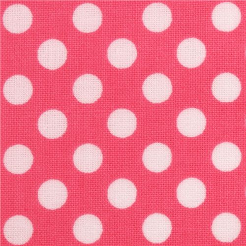 pinker Riley Blake Polka Dot Laminat Stoff weie Punkte Stoff