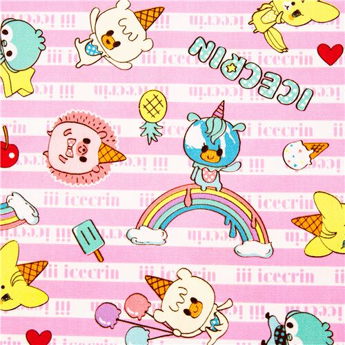 Icecrin Ice Cream Rainbow Fruit Licensed Fabric
