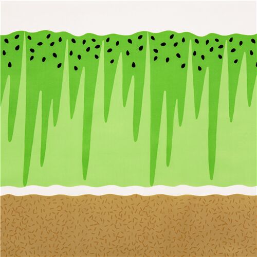 tessuto resistente all'acqua nylon oxford kiwi verde semi frutta Tessuto