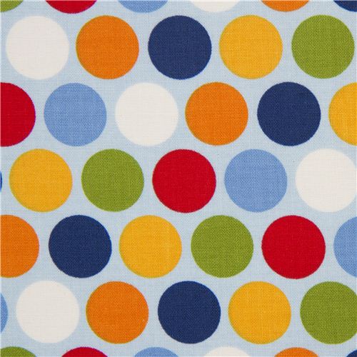 light blue Riley Blake polka dot fabric from the USA Fabric
