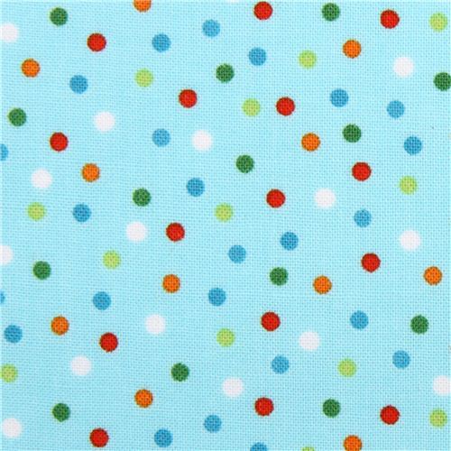 light blue Robert Kaufman dot fabric Remix Bermuda Fabric