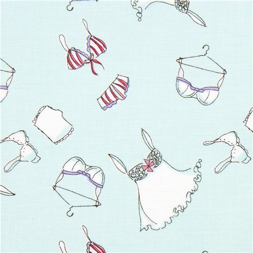 light blue underwear designer fabric lingerie bra Fabric