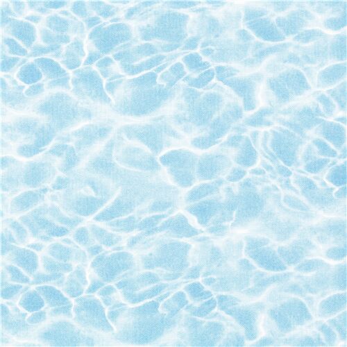 Tissu bleu clair avec des reflets d'eau Tissu