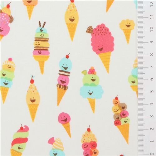 Fat Quarter (50 x 56 cm) - light cream ice cream fabric by Robert Kaufman 2