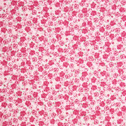 light cream pink Hello Kitty cute face and flower fabric by Kokka  2