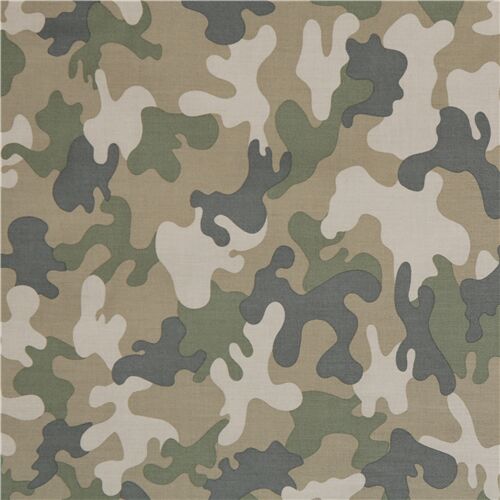Incognito Khaki Camoflague Army Fabric