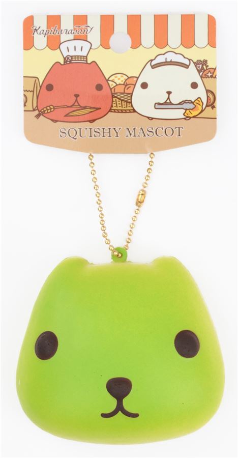 squishy panino Kapibarasan verde acido  3