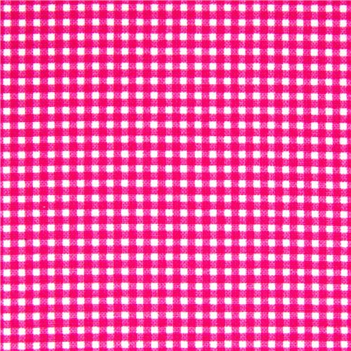 magenta karierter Michael Miller Stoff Vichy Karo 2