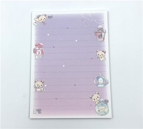 set mini carta da lettere buste Korilakkuma and friends San-X 3