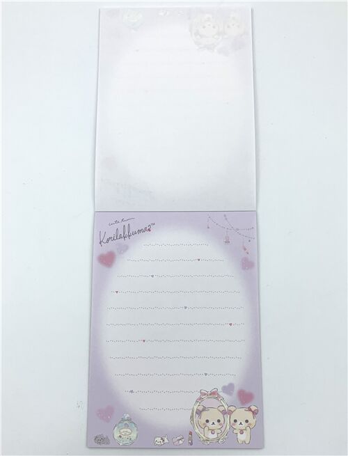 set mini carta da lettere buste Korilakkuma and friends San-X 4