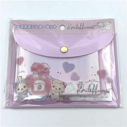 set mini carta da lettere buste Korilakkuma and friends San-X 7