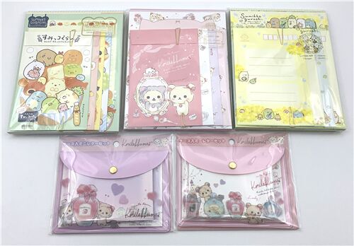 set mini carta da lettere buste Korilakkuma and friends San-X 8