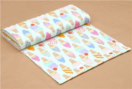 Remnant (43 x 112 cm) - mint green Alexander Henry fabric colorful ice cream Soft Serve 3