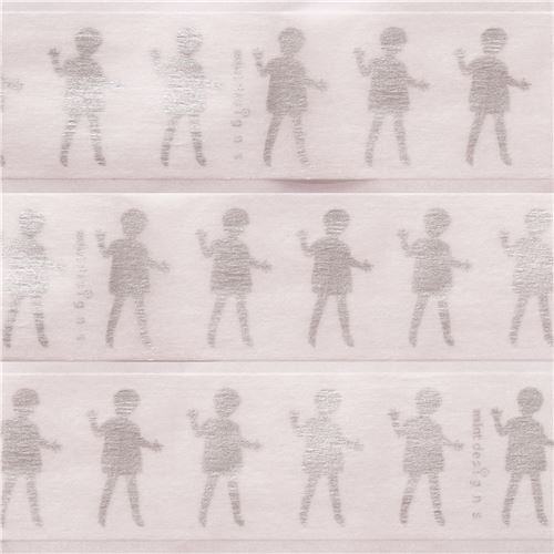 Cinta adhesiva decorativa de mt infantil plata ni�os plateado 2