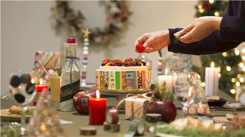 mt Washi Klebeband Dekoband Set Streifen Juwel Baum 3 St�ck Merry Christmas 13