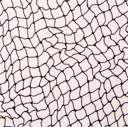 netting Michael Miller white cotton loose diamond grid Fabric