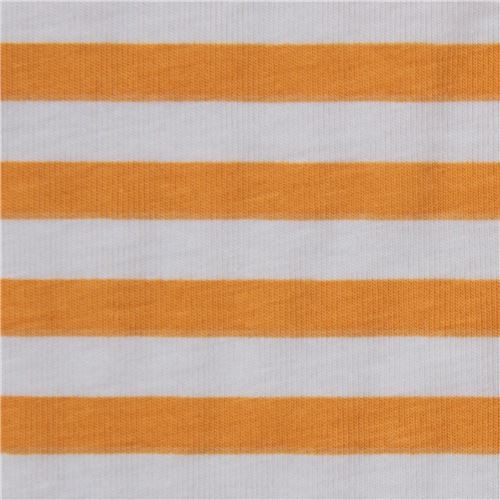 Tissu en jersey Robert Kaufman à rayures ocre et grises Tissu