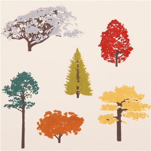 tessuto organico bianco sporco Canopy alberi foresta birch USA Tessuto