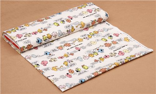 eierschalenwei�er Mister Men und Little Miss Sanrio Oxford Stoff aus Japan 0