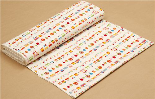 off-white animal fabric circus train trees flower du Japon3