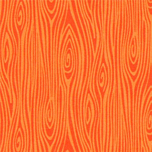 orange Michael Miller fabric Just Wood Knot Fabric