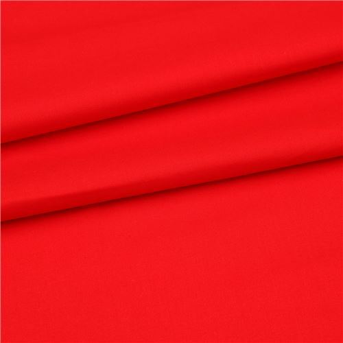 tessuto organico rosso tinta unita Copenhagen Print Factory Tessuto