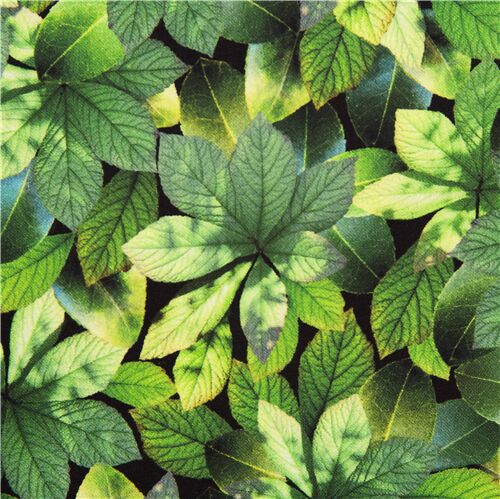 packed green leaf fabric by Michael Miller Fabric