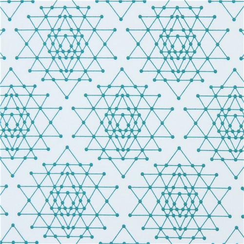 pale green Robert Kaufman fabric triangle star shape Palm Canyon Fabric