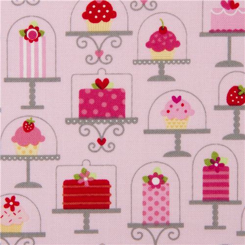 rosa Riley Blake Kuchen Stoff aus den USA Erdbeere Stoff