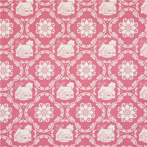 pale pink Riley Blake fabric with cottage und daisy 2