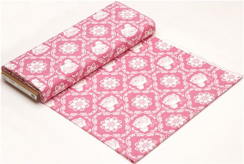 pale pink Riley Blake fabric with cottage und daisy 3