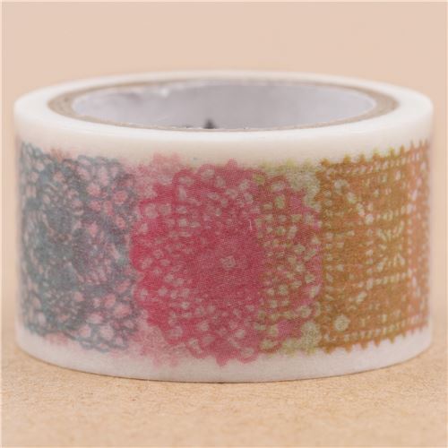 Ruban de masquage dco mt fab en Washi perfor avec des motifs multicolores 2