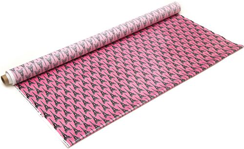 pinker Eiffelturm Laminat Designer Stoff aus den USA 3