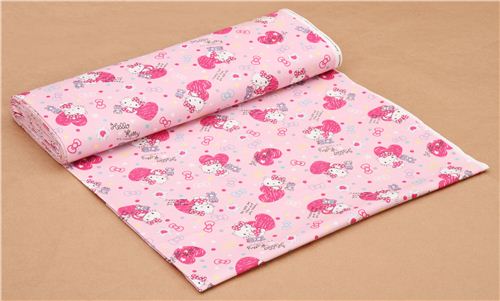 pink Hello Kitty oxford fabric heart confetti by Sanrio from Japan 0