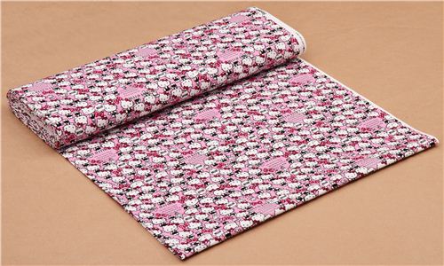 Tela oxford rosa gato gata lazo Hello Kitty de Sanrio Jap�n 0