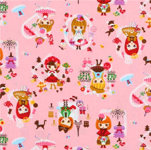 pink Japanese fabric girls go shopping Cosmo 2