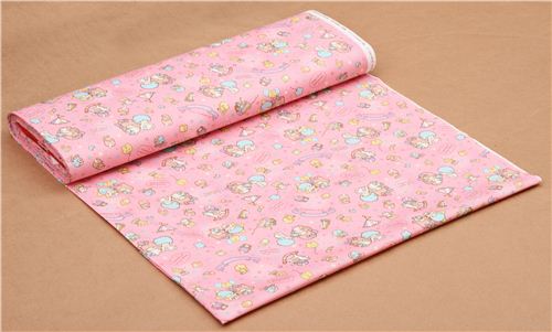 pink Little Twin Stars star balloon toys Sanrio oxford fabric from Japan 0