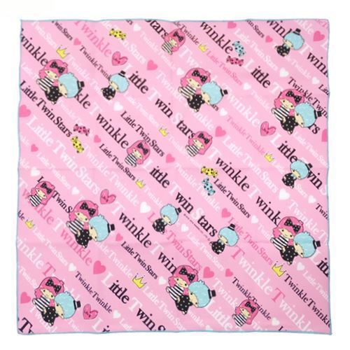 strofinaccio rosa LittleTwin Stars cuori dal Giappone