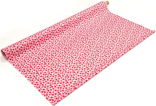 pink Michael Miller Polyurethane laminate fabric strawberry 3