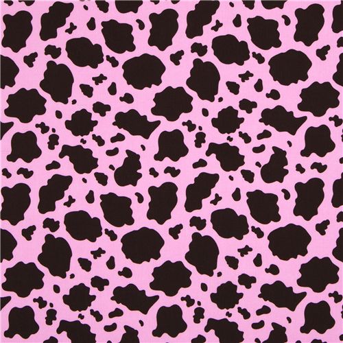 rosa Michael Miller Stoff Pony Fell Flecken 2
