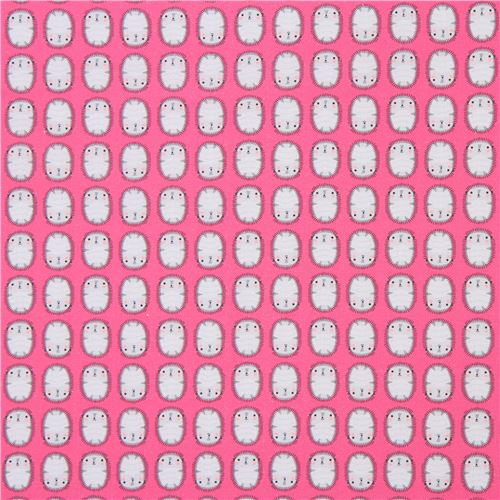 Rimanenza di (34 x 112 cm) - tessuto rosa Robert Kaufman porcospini Suzys Minis 2