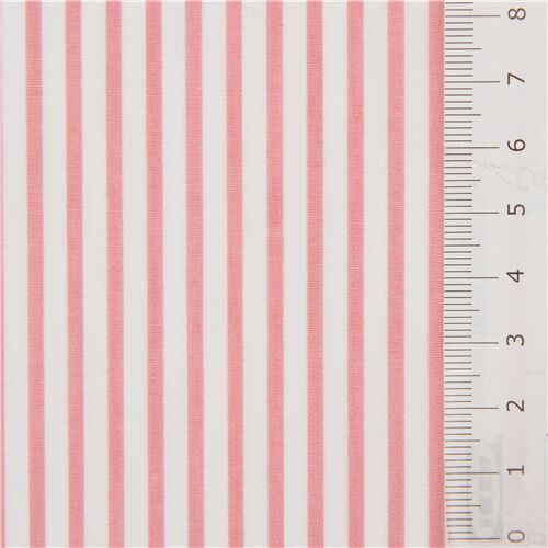pink and white thin stripe fabric by Robert Kaufman modeS4u