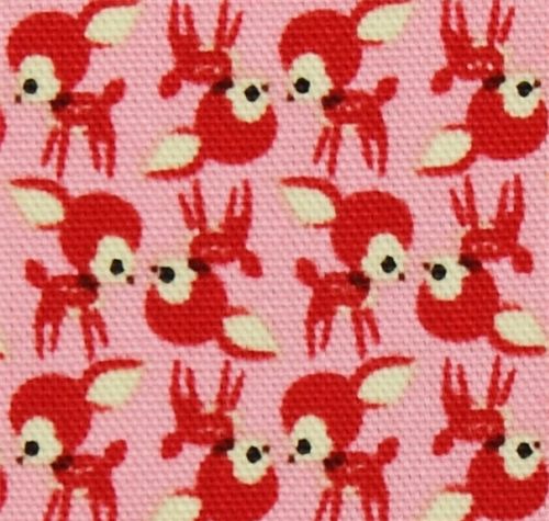 pink baby deer Kokka oxford cloth fabric Bambi Japan Tessuto