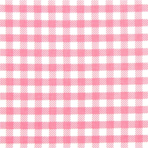 pink checkered Michael Miller fabric Gingham pattern 2