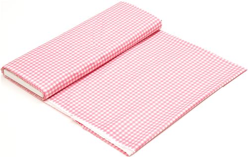 pink checkered Michael Miller fabric Gingham pattern 3
