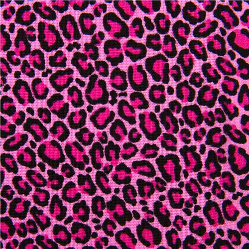pink fabric with leopard pattern by Timeless Treasures USA 2