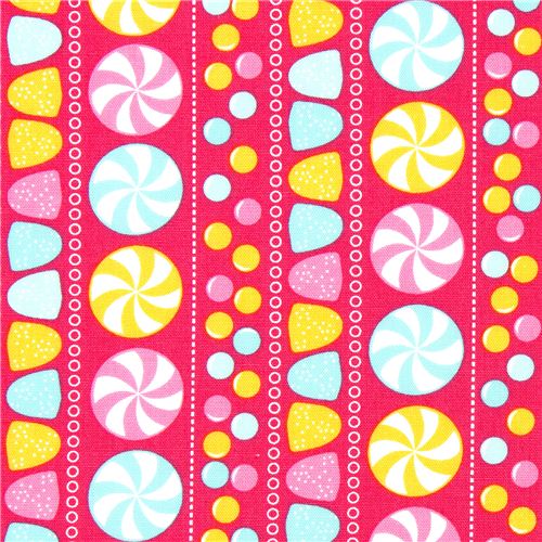 pink fabric with sweets par Robert Kaufman 1